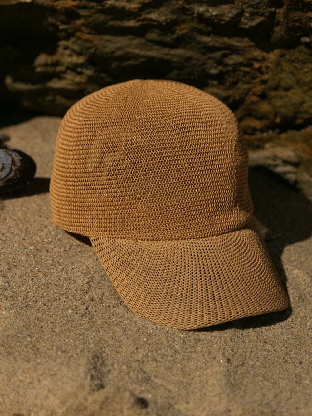 Wyeth Paula paper Straw Baseball Cap - camel beige
